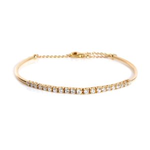 Diamond Bangle Bracelet in 14KT Yellow Gold 053 ctw Gucci GG Petit Marmont Round Zipper Long Wallet