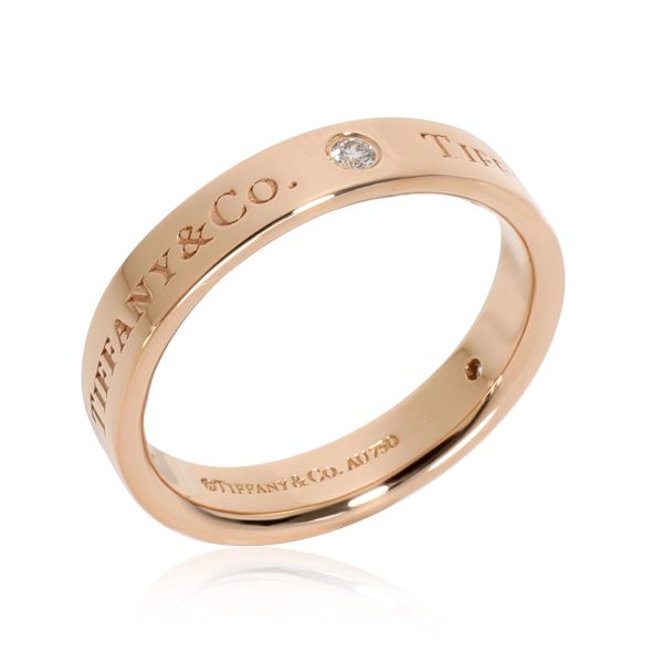 Rings Tiffany Co Diamond Wedding Band in 18K Rose Gold 009 CTW