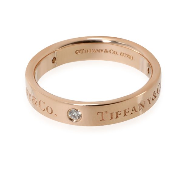 Tiffany Co Tiffany Co Diamond Wedding Band in 18K Rose Gold 009 CTW