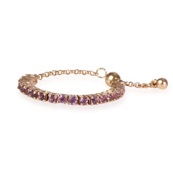 My Story My Story Amethyst Stackable Bolo Ring in 14K Rose Gold