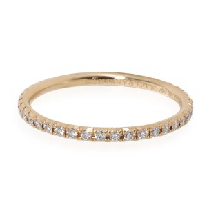 Tiffany Co Metro Diamond Eternity Band in 18K Yellow Gold 03 CTW Cart