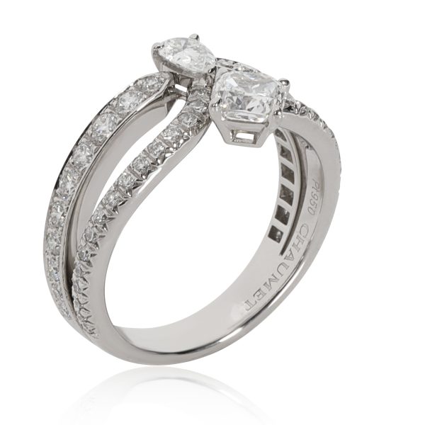 Platinum Fashion Ring Chaumet Josephine Eclat Floral Diamond Ring in Platinum D VVS2 140 CTW