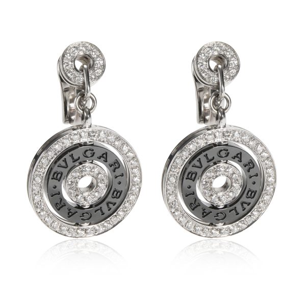 BVLGARI Astrale Diamond Ceramic Earring in 18K White Gold 216 CTW Clip On BVLGARI Astrale Diamond Ceramic Earring in 18K White Gold 216 CTW Clip On