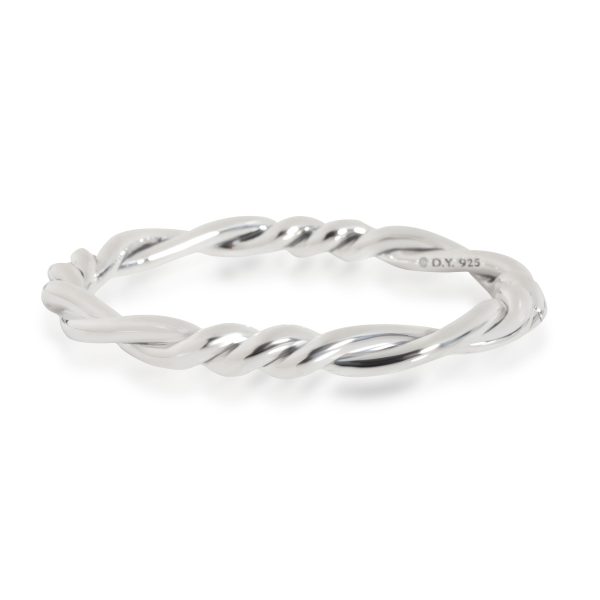 David Yurman Continuance Twist Hinged Bangle in Sterling Silver David Yurman Continuance Twist Hinged Bangle in Sterling Silver