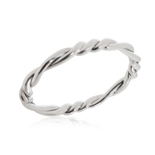 110334 pv a671ac2a ea6e 4e41 aab7 08d614533104 David Yurman Continuance Twist Hinged Bangle in Sterling Silver