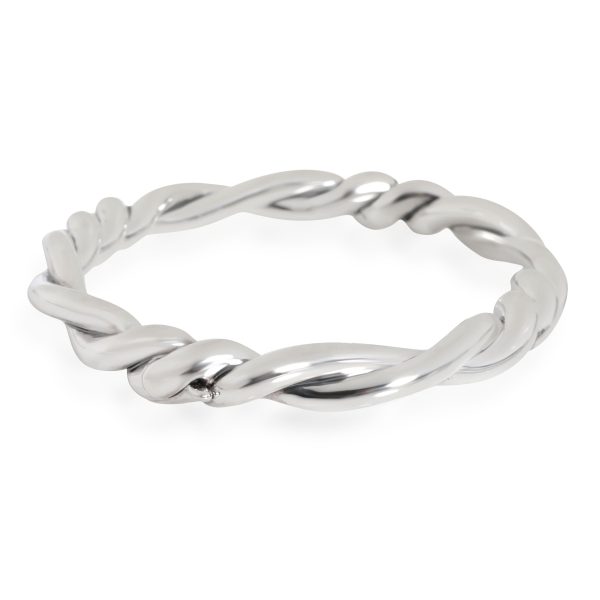 110334 sv f953dcfe da5f 4a81 83bd 62942e8e237d David Yurman Continuance Twist Hinged Bangle in Sterling Silver