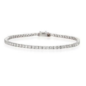 Four Prong Diamond Tennis Bracelet in 14K White Gold 422 CTW Louis Vuitton Shoulder Bag Totally PM Damier Azur