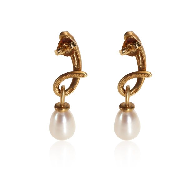 110352 bv Angela Cummings Pacifica Pearl Diamond Drop Earring in 18K Yellow Gold 018 CTW