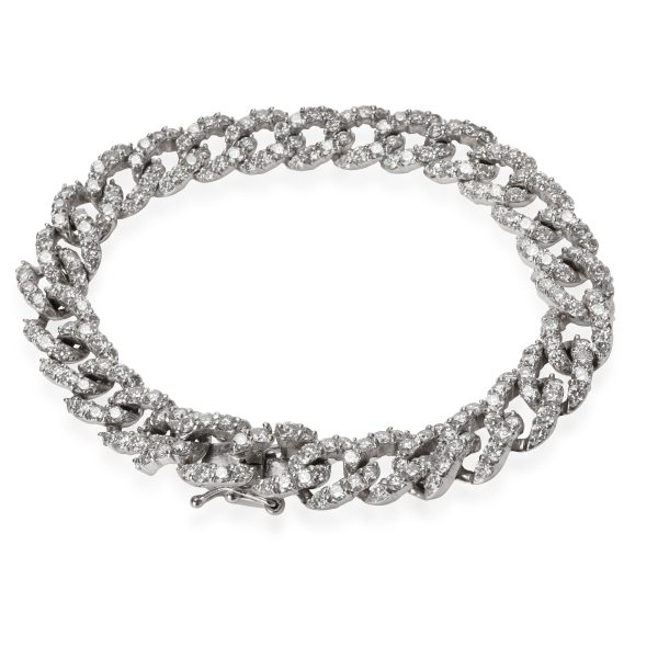 110360 bv c2eaccd2 71d4 4e23 9932 a11da7ad97ae Diamond Curb link Bracelet in 18K White Gold 680 CTW