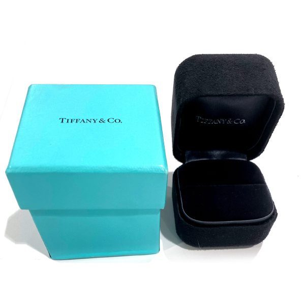 110386 box Tiffany Co T Diamond Band in 18K White Gold 025 CTW