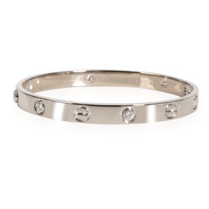 Cartier Love Bracelet with 6 Diamonds in 18K White Gold 050 CTW Cart