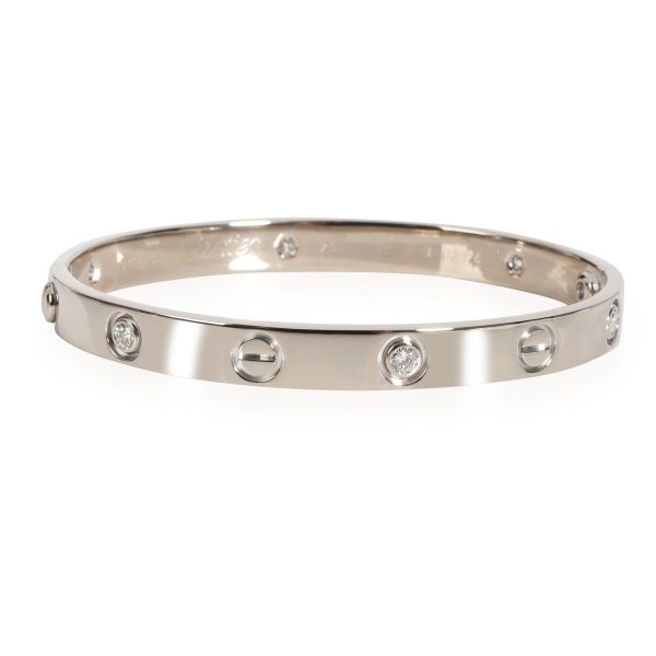 Cartier Love Bracelet with 6 Diamonds in 18K White Gold 050 CTW Cartier Love Bracelet with 6 Diamonds in 18K White Gold 050 CTW