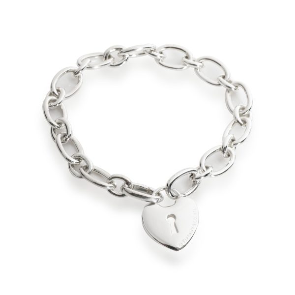 Tiffany Co Heart Lock Charm Bracelet in Sterling Silver Tiffany Co Heart Lock Charm Bracelet in Sterling Silver