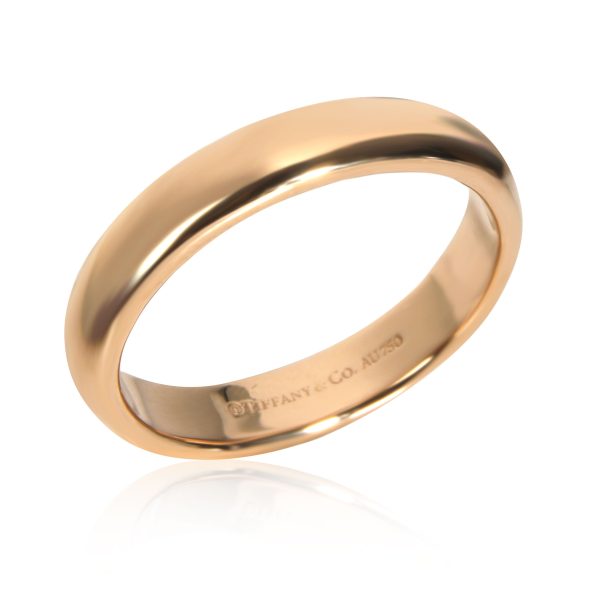 Rose Gold Wedding Band Tiffany Co Classic Band Wedding Band in 18K Rose Gold