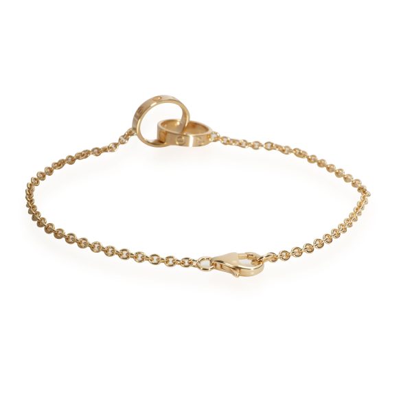 110587 bv Cartier Love Interlocking Bracelet in 18K Yellow Gold