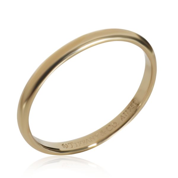 Yellow Gold Band Tiffany Co Classic Wedding Band in 18K Yellow Gold