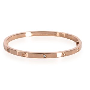 Cartier Love Diamond Bracelet in 18K Pink Gold 015 CTW Louis Vuitton Courtney MM Shoulder Multicolor Leather White