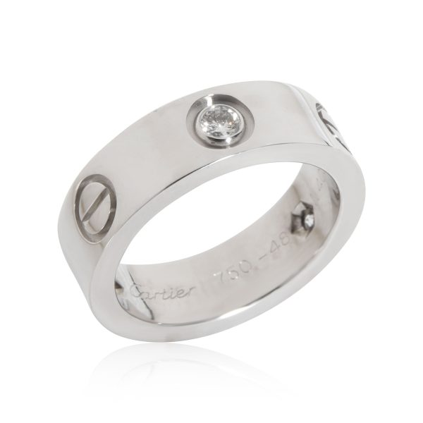 Cartier Cartier Love Ring with Diamonds in 18K White Gold 022 CTW