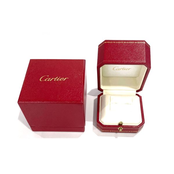 110800 box d2b8bb2b 2448 464b a44b cc19697a35ec Cartier Tank de Cartier Diamond Band in 18K White Gold 015 CTW