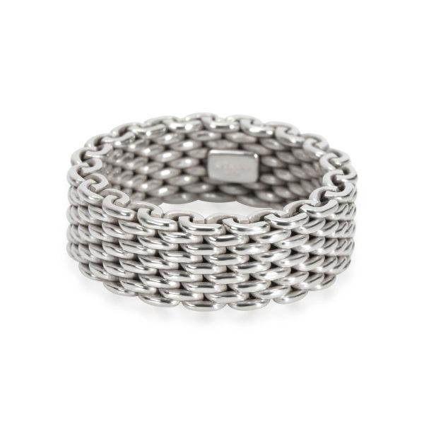 Tiffany Co Somerset Mesh Band in Sterling Silver Tiffany Co Somerset Mesh Band in Sterling Silver