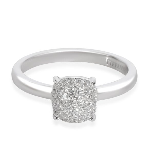 Tiffany Co Palomas Sugar Stacks Diamond Ring in 18K White Gold 016 CTW Tiffany Co Palomas Sugar Stacks Diamond Ring in 18K White Gold 016 CTW