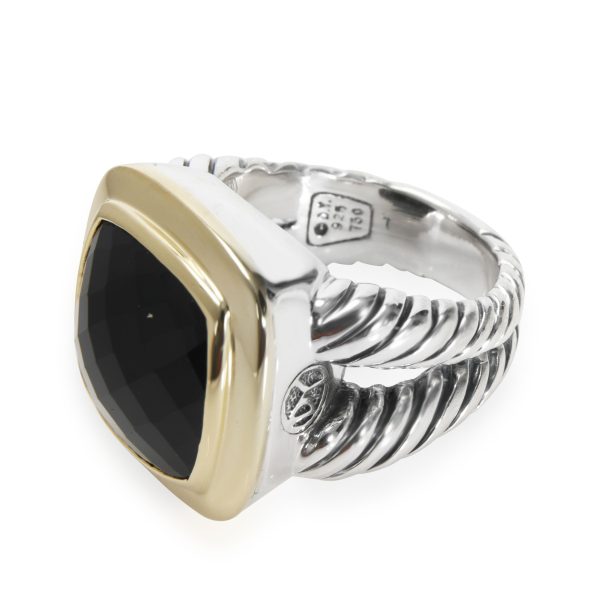 David Yurman David Yurman Albion Onyx Ring in 18K Yellow GoldSterling Silver Black