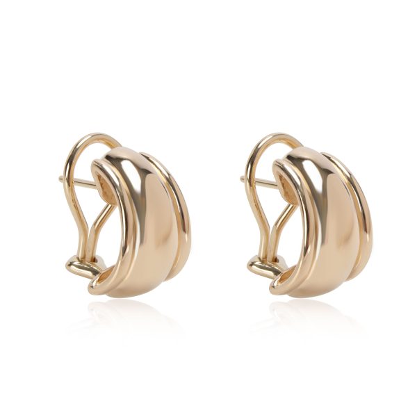 110886 sv James Avery Wide Huggie Hoop Earrings in 14K Yellow Gold