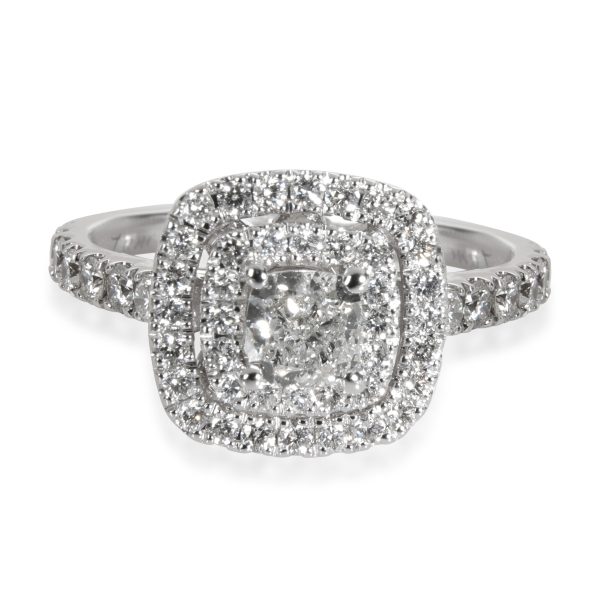 Neil Lane Neil Lane Cushion Halo Diamond Engagement Ring in 14K White Gold 113 CTW