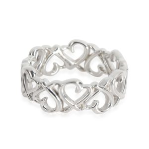 Tiffany Co Paloma Picasso Loving Heart Band in Sterling Silver Cart