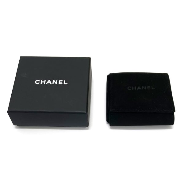 110975 box Chanel Strass Crystal Heart Shape Drop Earrings