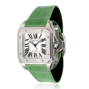 Cartier Santos 100 W20106X8 Unisex Watch in Stainless Steel Cart