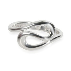 Tiffany Co Elsa Peretti Swirl Ring in Sterling Silver Louis Vuitton Monogram Pallas HandBag Noir