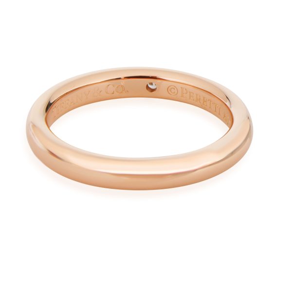 Tiffany Co Elsa Peretti Diamond Band in 18K Rose Gold 002 CTW Tiffany Co Elsa Peretti Diamond Band in 18K Rose Gold 002 CTW