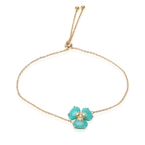 111251 pv d723b436 8339 42f7 9e24 6d7476040d8c Amazonite Diamond Flower Bolo Bracelet in 18K Yellow Gold 002 CTW