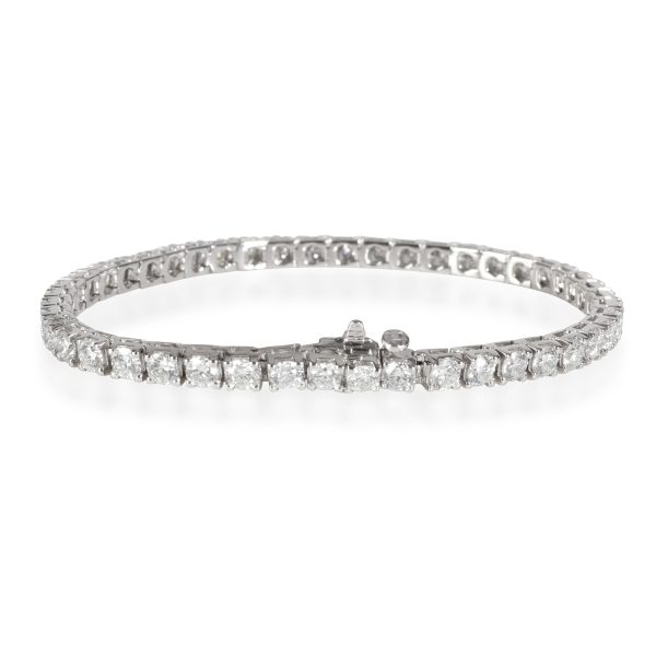 111338 bv Four Prong Diamond Tennis Bracelet in 14K White Gold 700 CTW H VS1