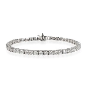 Four Prong Diamond Tennis Bracelet in 14K White Gold 700 CTW H VS1 Chopard Happy Fish 288347 Unisex Watch in Stainless Steel