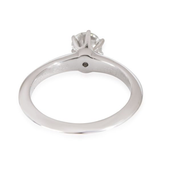 Tiffany Co Diamond Solitaire Engagement Ring in Platinum H VVS1 059 CTW Tiffany Co Diamond Solitaire Engagement Ring in Platinum H VVS1 059 CTW