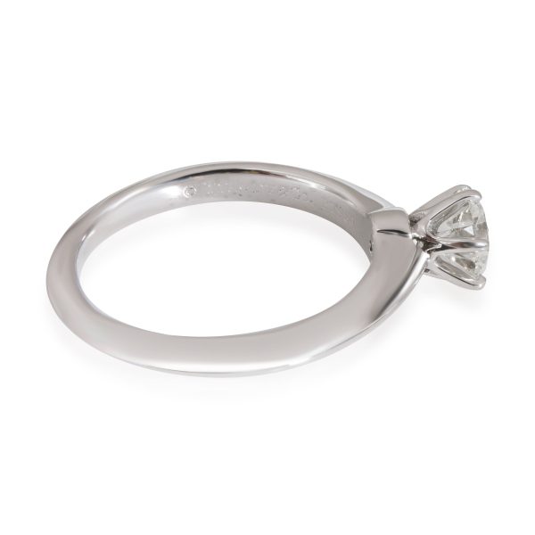 Platinum Solitaire Ring Tiffany Co Diamond Solitaire Engagement Ring in Platinum H VVS1 059 CTW