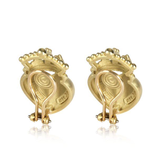 111475 bv c02715b6 b465 4a33 a9f4 c427c5435dc7 Kieselstein Cord Crown on Heart Earrings in 18K Yellow Gold