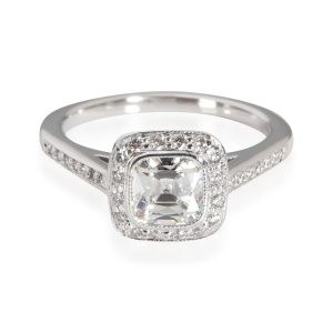 Tiffany Co Legacy Diamond Engagement Ring in Platinum H VVS1 098 CTW Cart