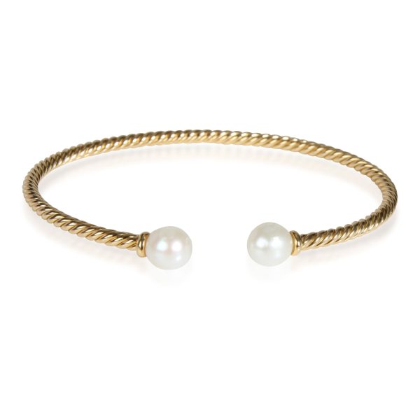 David Yurman Solari Pearl Bangle in 18K Yellow Gold David Yurman Solari Pearl Bangle in 18K Yellow Gold