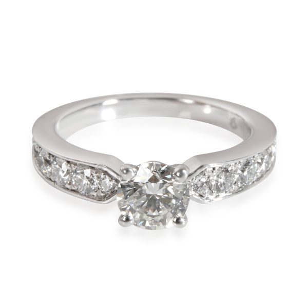 Rings Chaumet Plume Diamond Engagement Ring in Platinum G VVS2 12 CTW