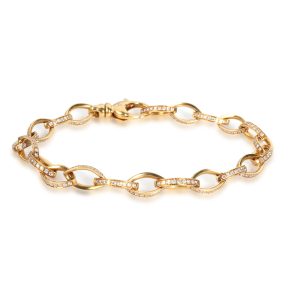 David Morris Oval Link Diamond Bracelet in 18K Yellow Gold 220 CTW Givenchy Black Bag Fall Winter