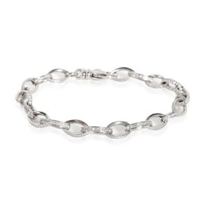 David Morris Oval Links Diamond Bracelet in 18K White Gold 220 CTW Louis Vuitton Aerogram Shoulder Messenger Black