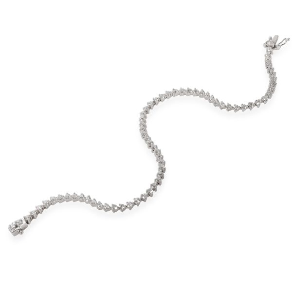 111521 pv e4c3e82d 31ce 443f 9485 bba95fbac152 Three Prong Diamond Tennis Bracelet in 18K White Gold 168 CTW