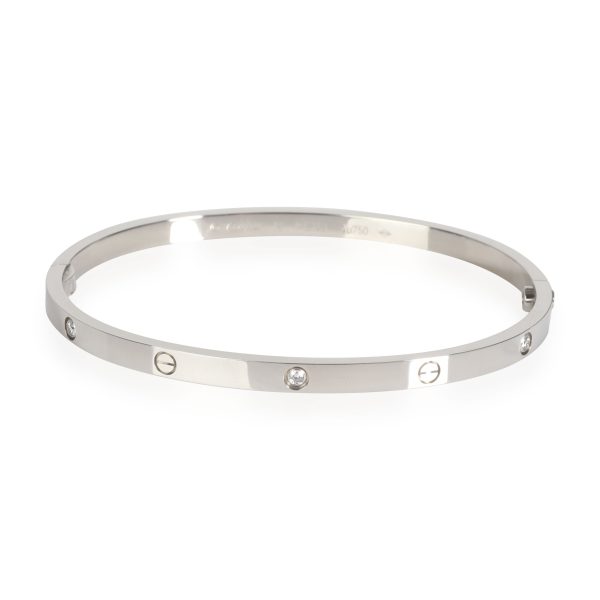 Cartier Love Diamond Bracelet in 18K White Gold SM 015 CTW Cartier Love Diamond Bracelet in 18K White Gold SM 015 CTW