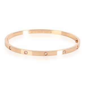 Cartier Love Diamond Bracelet in 18K Rose Gold SM 021 CTW Dior Cannage Dior Shoulder Bag 2Way Enamel Black