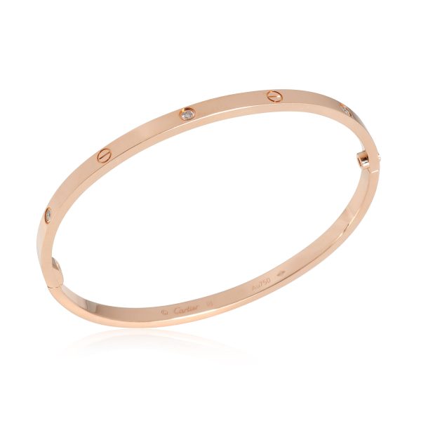 111537 pv 13f581d9 39ed 4737 ba7d ba5523dc4e22 Cartier Love Diamond Bracelet in 18K Rose Gold 015 CTW