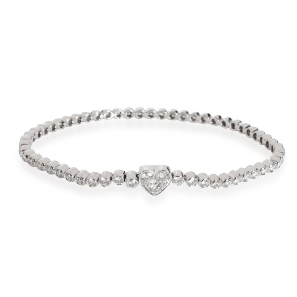 111565 bv Tiffany Co Tiffany Hearts Diamond Bracelet in Platinum 300 CTW