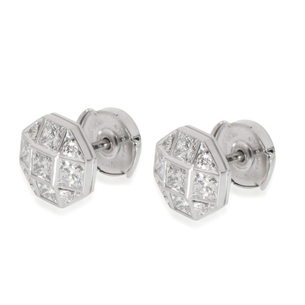 111575 av Tiffany Co Diamond Mosaic Stud Earrings in Platinum 117 CTW